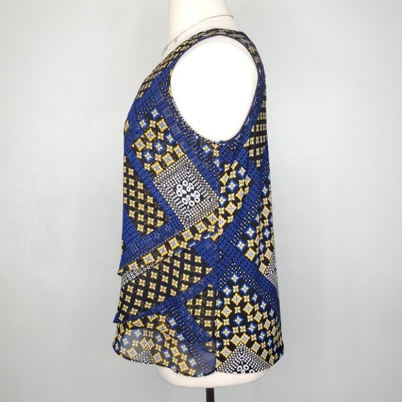 Roz & Ali Moroccan Mama Mixed Media Sleeveless Summer Layered Top NWT Size 1X - Picture 6 of 16